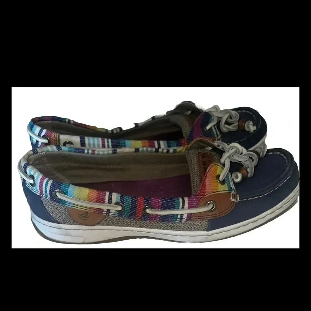 Sperry Angelfish Serape‎ Slip On Womens Boat Shoes Size 8.5M - Picture 4 of 9